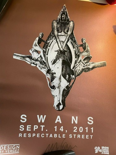 Swans poster 2011 signed - signed, by