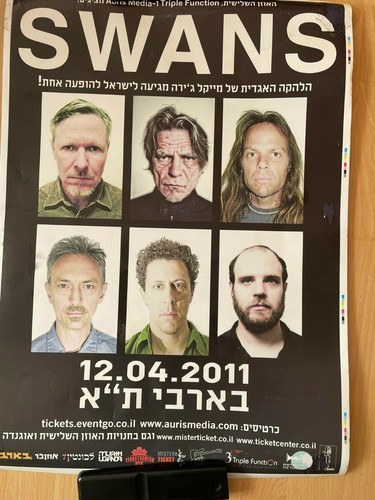 Swans tour poster israel - poster,