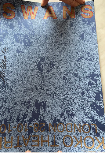 Swans poster signed michael - ,