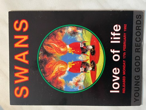 Swans original postcard - swans,
